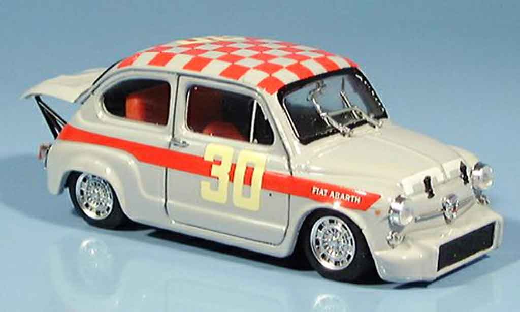 Fiat 600 1/43 Brumm Abarth 1000 No.30 Baghetti Sieger Monza 1966 modellino in miniatura