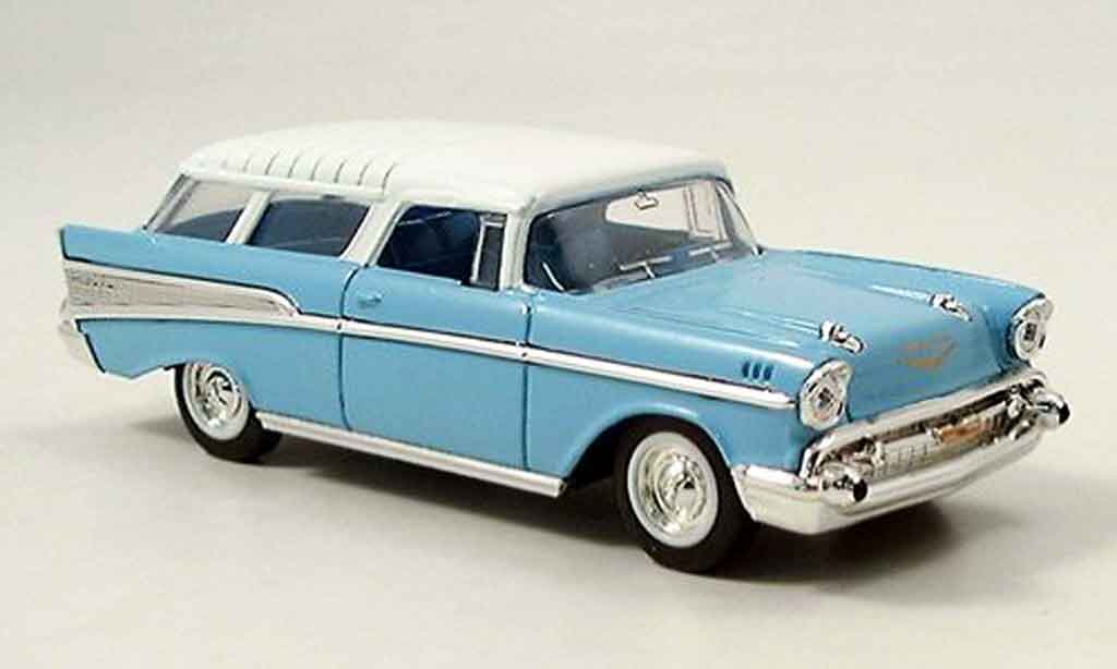 Chevrolet Nomad 1/43 Yat Ming blu 1957 modellino in miniatura