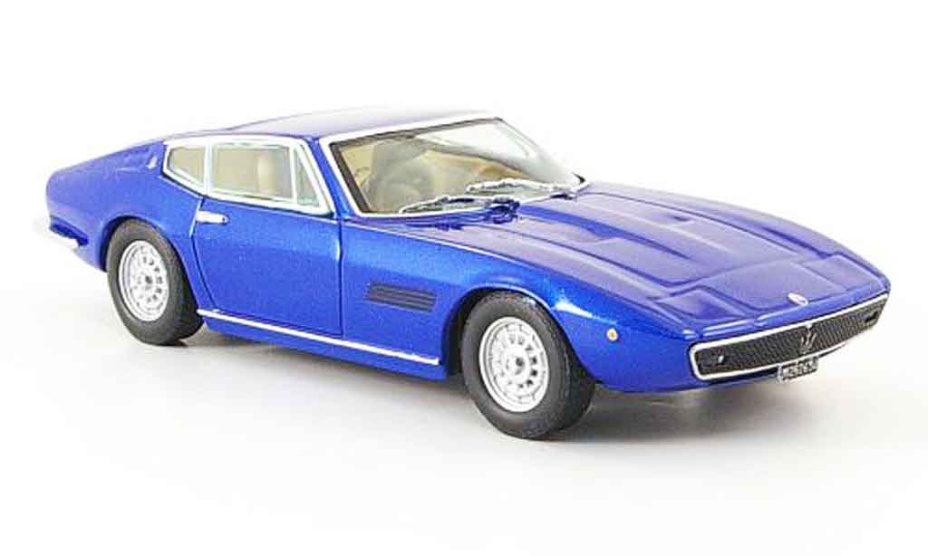 Maserati Ghibli coupe 1/43 IXO coupe ss blu modellino in miniatura