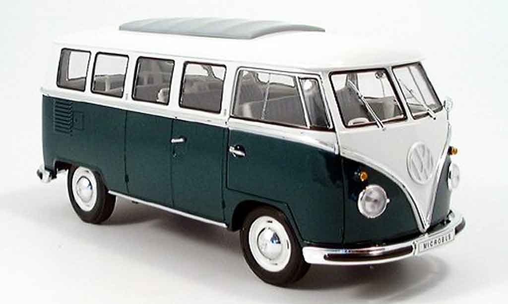 Volkswagen Combi 1/18 Spark bus grun/bianco 1962 modellino in miniatura