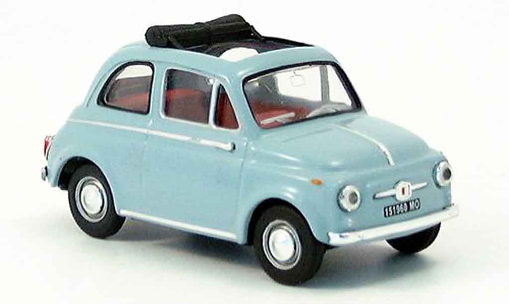 Fiat 500 1/43 Vitesse D blu modellino in miniatura