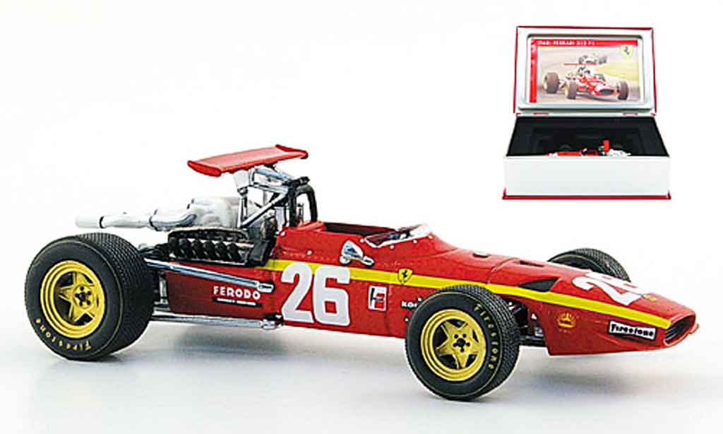 Ferrari 312 F1 1/43 IXO F1 no.26 sieger frankreich jacky ickx 1968 modellino in miniatura