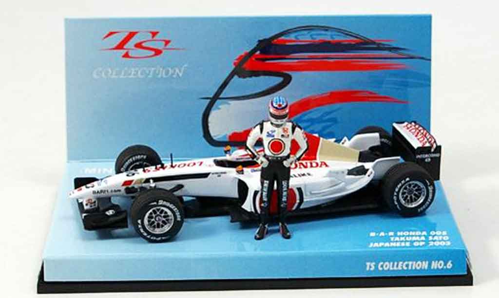 Honda F1 1/43 Minichamps BAR 005 T. Sato GP Japan 2002 modellino in miniatura