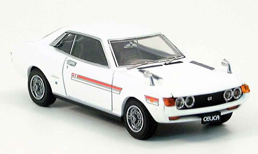 Toyota Celica 1/43 Ebbro 1600 gt bianco modellino in miniatura