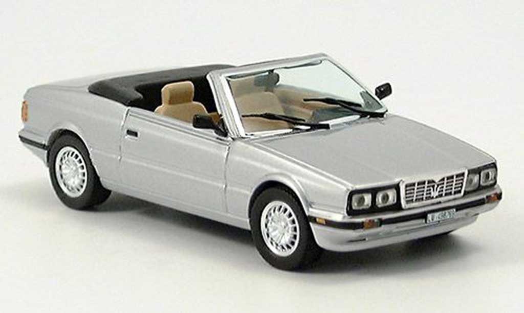 Maserati Biturbo 1/43 IXO Spyder grigio 1985 modellino in miniatura