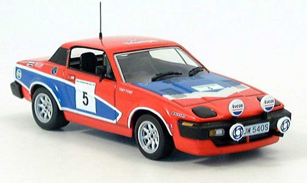 Triumph TR7 1978 1/43 IXO 1978 Sieger Manx Rallye Pond-Gallagher modellino in miniatura