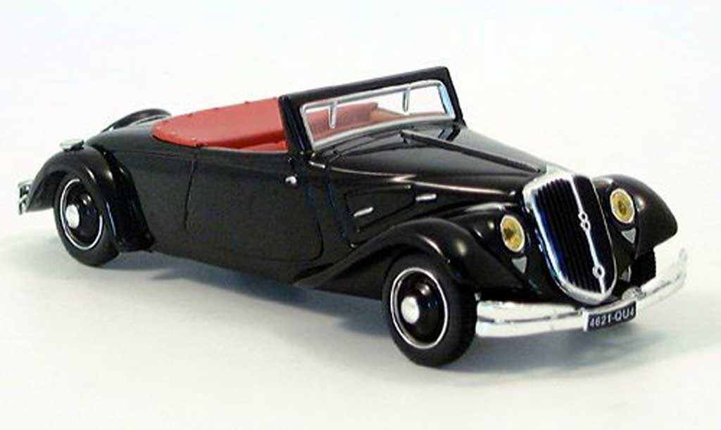Citroen Traction 22 1/43 Norev 22 CV cabriolet nero modellino in miniatura