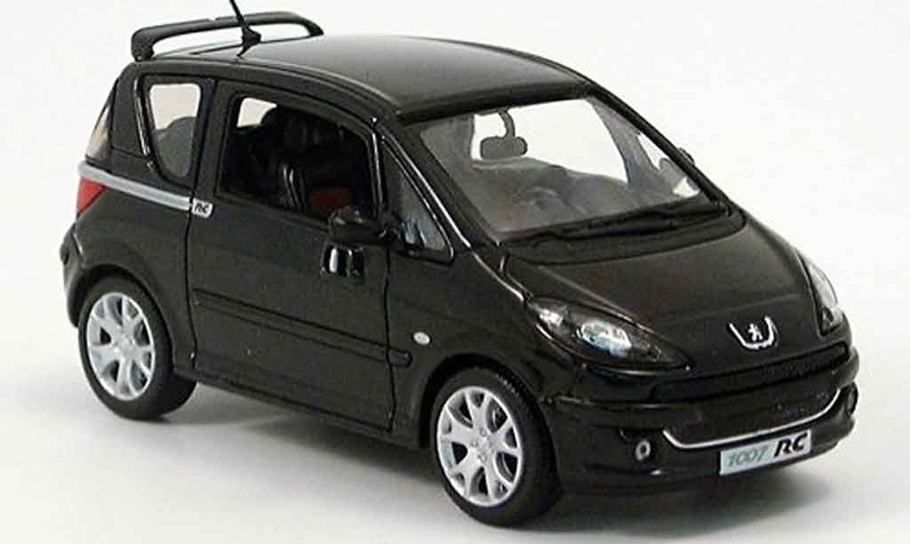 Peugeot 1007 1/43 Norev rc nero 2004 modellino in miniatura
