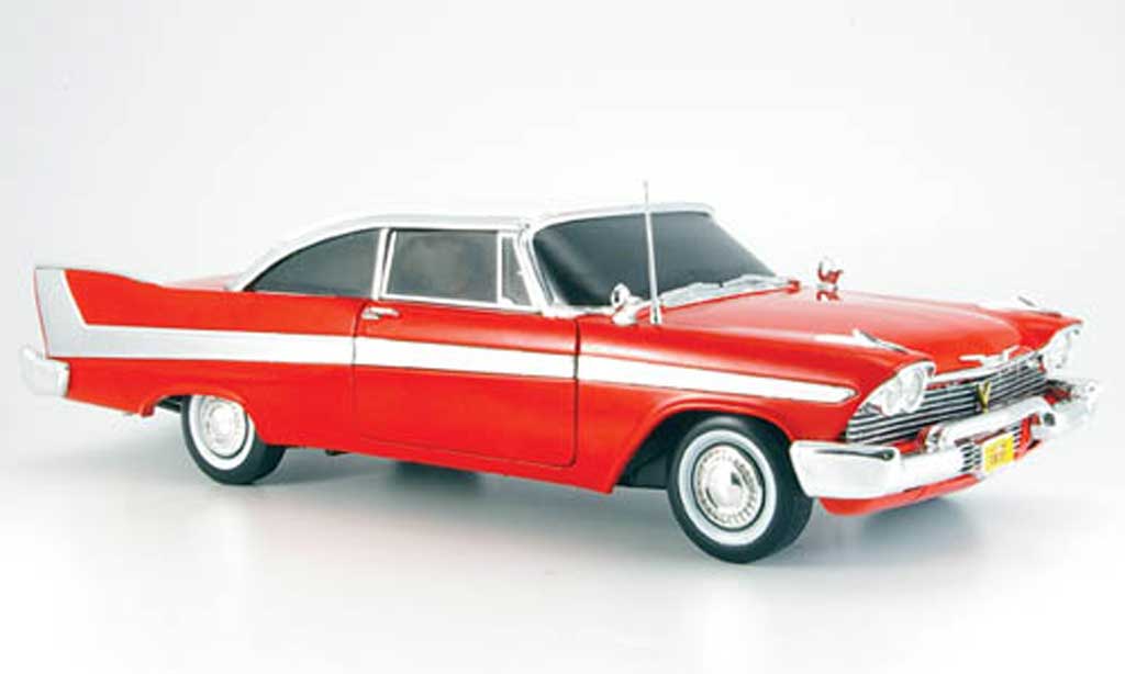 Plymouth Fury 1/18 Ertl rosso/bianco christine 1958 modellino in miniatura
