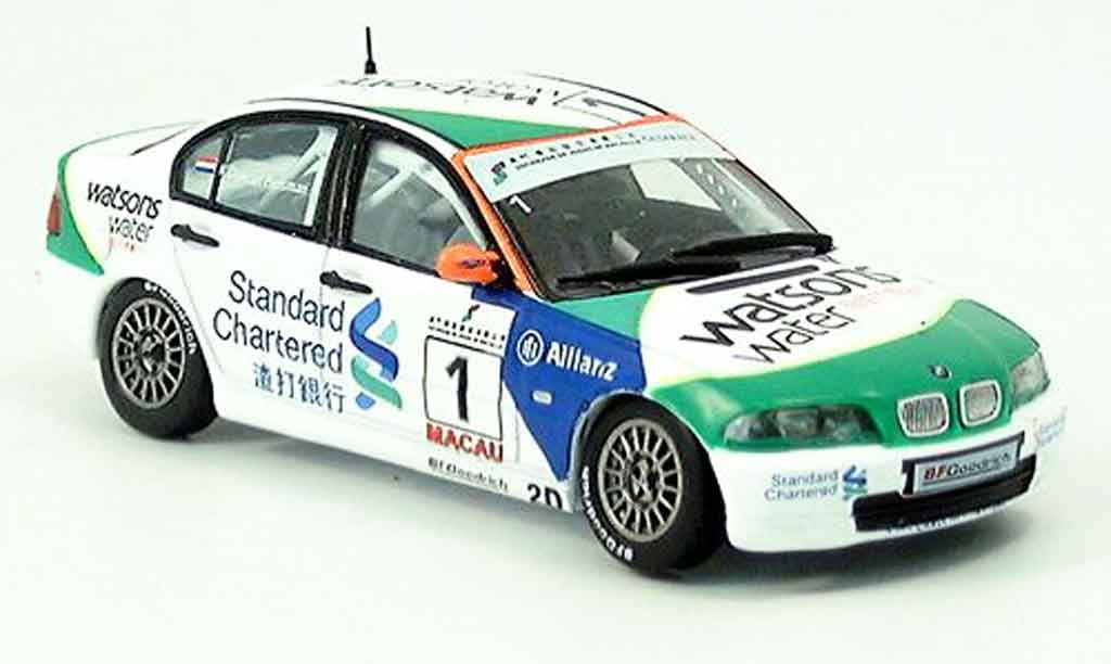 Bmw 320 E46 1/43 Spark E46 i No.1 Sieger Macau Huismann 2003 modellino in miniatura