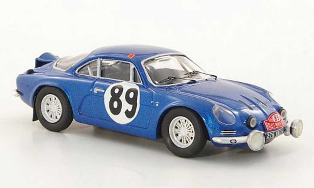 Alpine A110 1/43 Trofeu 1600 S No.89 Vinatier / Jacob Rally Monte Carlo 1968 modellino in miniatura