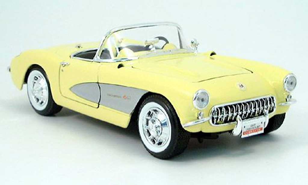 Chevrolet Corvette C1 1/18 Yat Ming C1 giallo 1957 modellino in miniatura