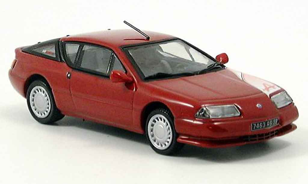 Alpine GTA V6 GT 1/43 Norev V6 GT rosso 1990 modellino in miniatura