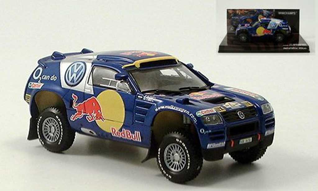 Volkswagen Touareg Dakar 1/43 Minichamps Dakar Presentation Motor-Show Essen 2004 modellino in miniatura