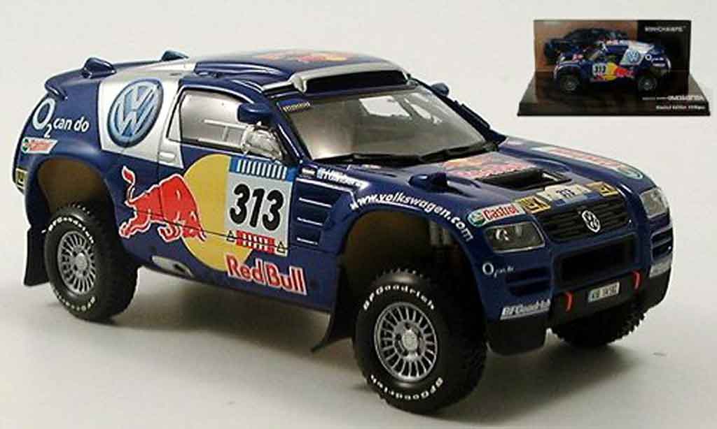 Volkswagen Touareg 1/43 Minichamps rallye dakar kankkunen repo 2005 modellino in miniatura