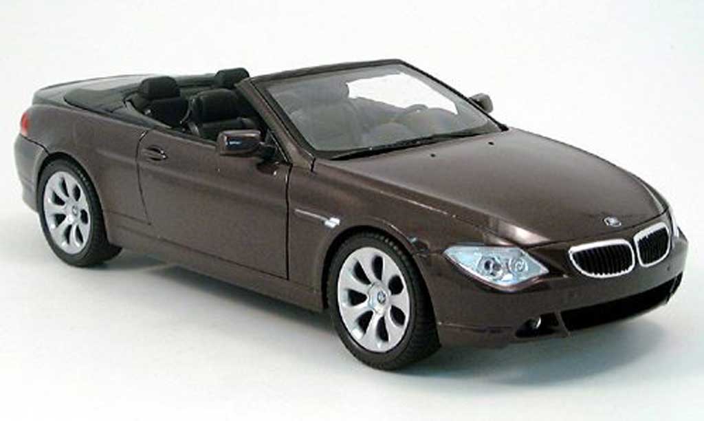 Bmw 645 E64 1/18 Welly E64 ci cabriolet rosso 2004 modellino in miniatura