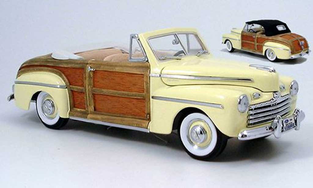 Ford Sportsman 1/18 Yat Ming giallo avec stoffdach zum auswechseln 1946 modellino in miniatura