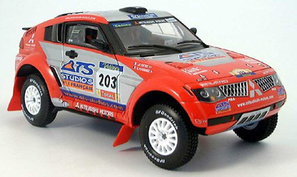 Mitsubishi Pajero 1/18 Solido evolution no.203 ats rallye dakar 2004 modellino in miniatura