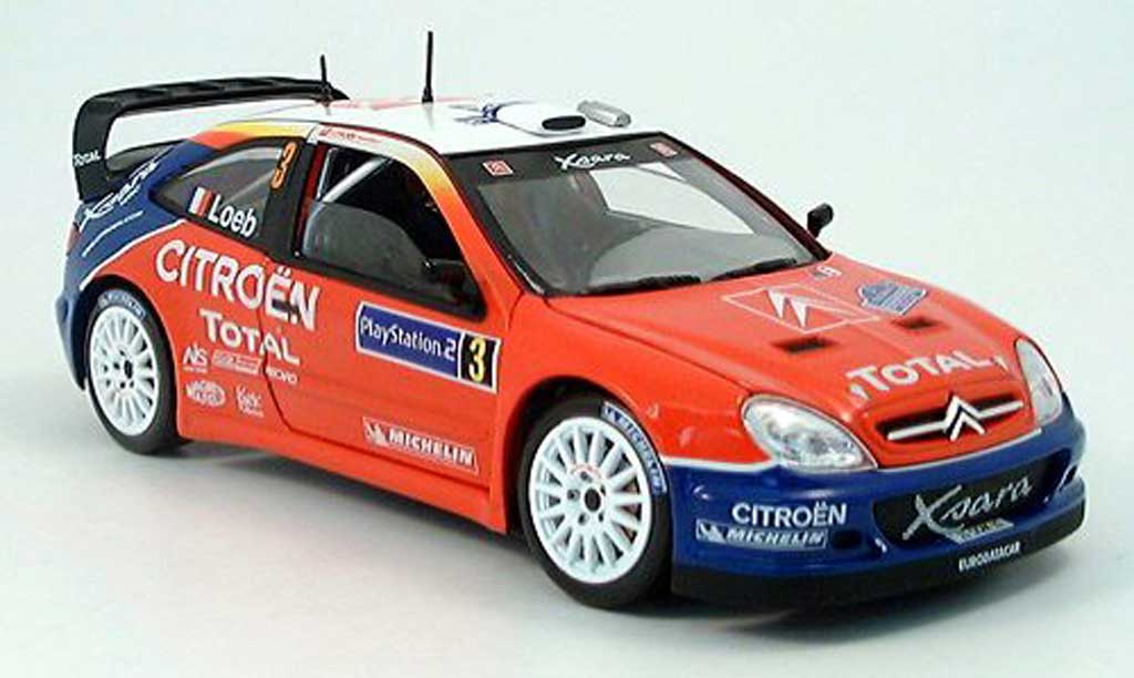 Citroen Xsara WRC 2004 1/18 Solido WRC 2004 no.3 total sieger tour de corse modellino in miniatura