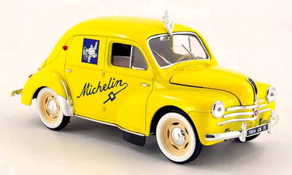 Renault 4CV 1/18 Solido michelin 1954 modellino in miniatura