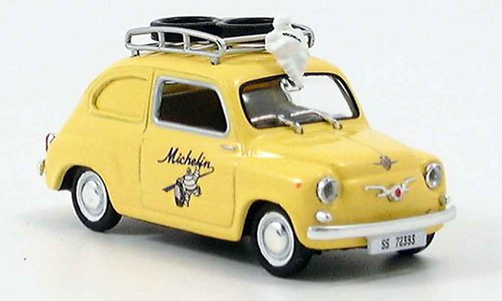 Seat 600 1/43 Solido michelin 1957 modellino in miniatura