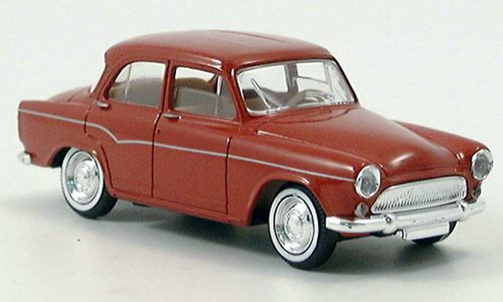 Simca Aronde 1/43 Solido nero-rosso 1960 modellino in miniatura