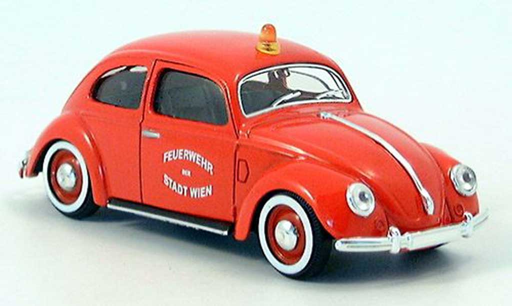 Volkswagen Kafer 1/43 Solido pompiers Wien modellino in miniatura