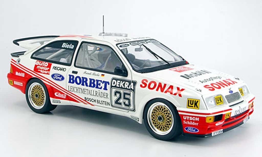 Ford Sierra RS 500 1/18 Minichamps RS 500 sonax dtm biela 1989 modellino in miniatura