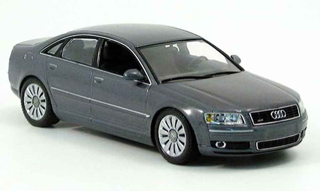 Audi A8 1/43 Minichamps grigio 2002 modellino in miniatura