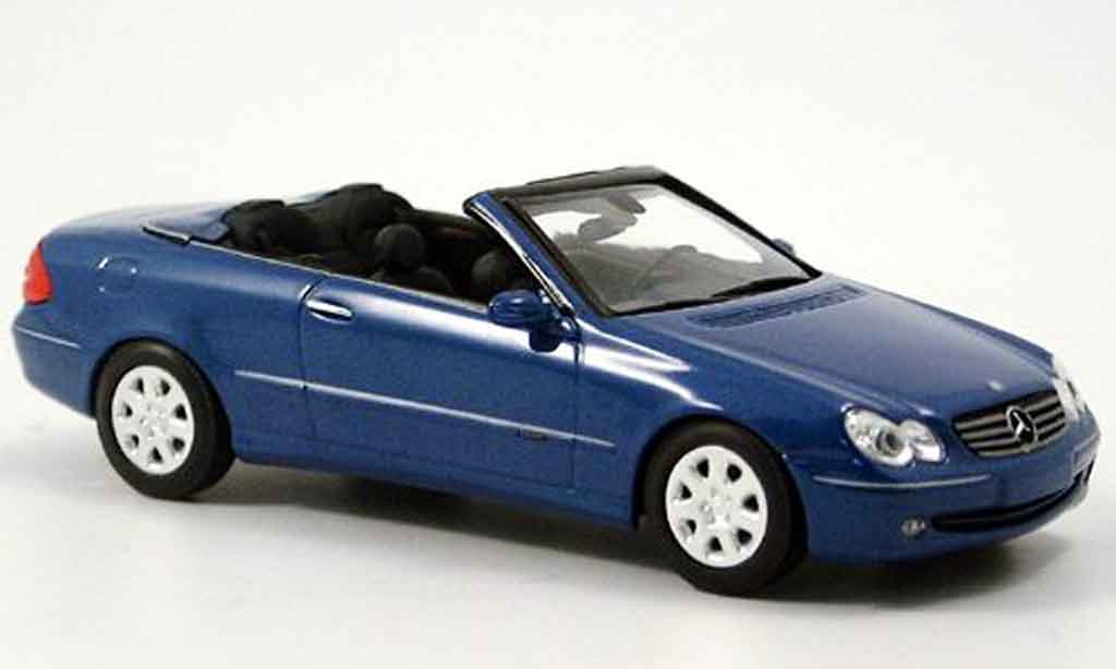 Mercedes Classe CL 1/43 Minichamps K Cabriolet blu 2003 modellino in miniatura
