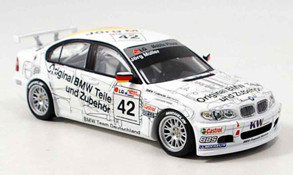 Bmw 320 E46 1/43 Minichamps E46 i Schnitzer ETCC J. Muller 2003 modellino in miniatura