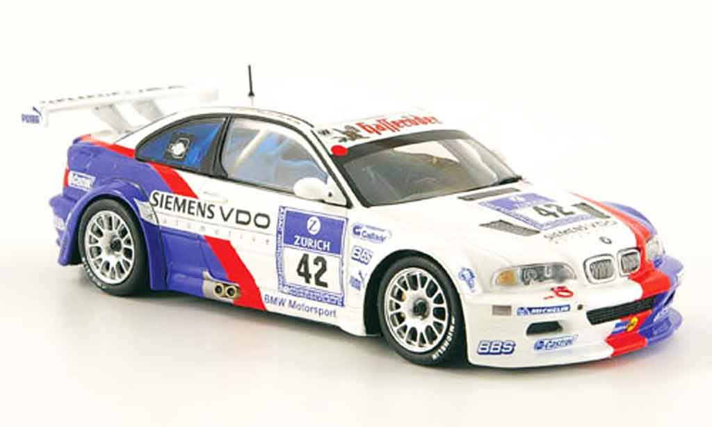 Bmw M3 E46 1/43 Minichamps GTR E46 Sieger Nurburgring Muller Muller Stuck La 2004 modellino in miniatura