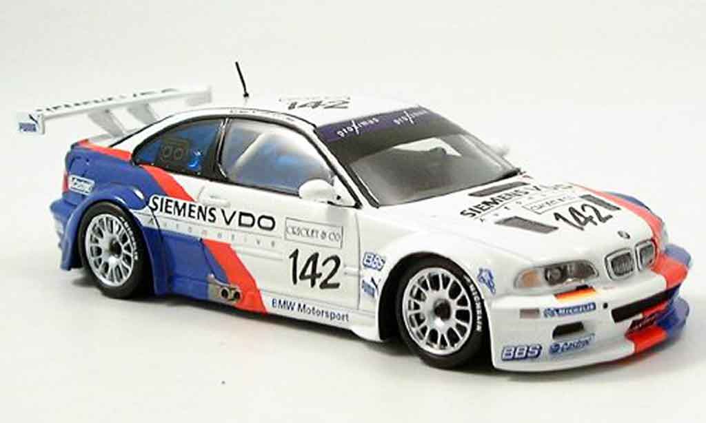Bmw M3 E46 1/43 Minichamps GTR E46 Spa Muller Muller Stuck 2004 modellino in miniatura