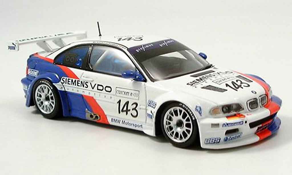 Bmw M3 E46 1/43 Minichamps GTR E46 Spa Mollekens Lamy Garcia Prilaulx 2004 modellino in miniatura