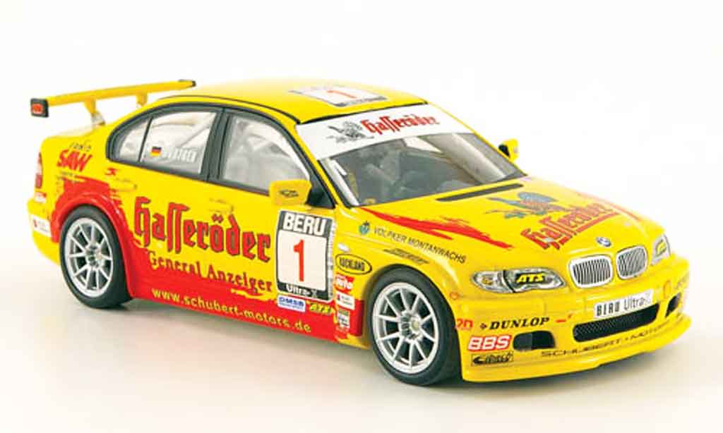 Bmw 320 E46 1/43 Minichamps E46 i Hasseroder Sieger DMSB Claudia Hurtgen 2004 modellino in miniatura
