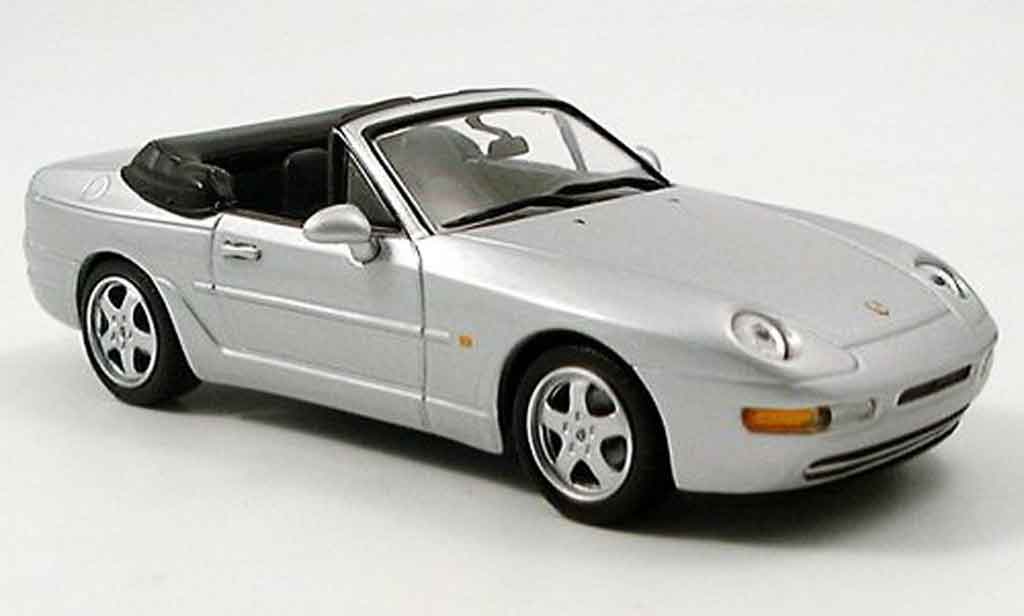Porsche 968 Cabriolet 1/43 Minichamps Cabriolet grigio metallisee 1994 modellino in miniatura