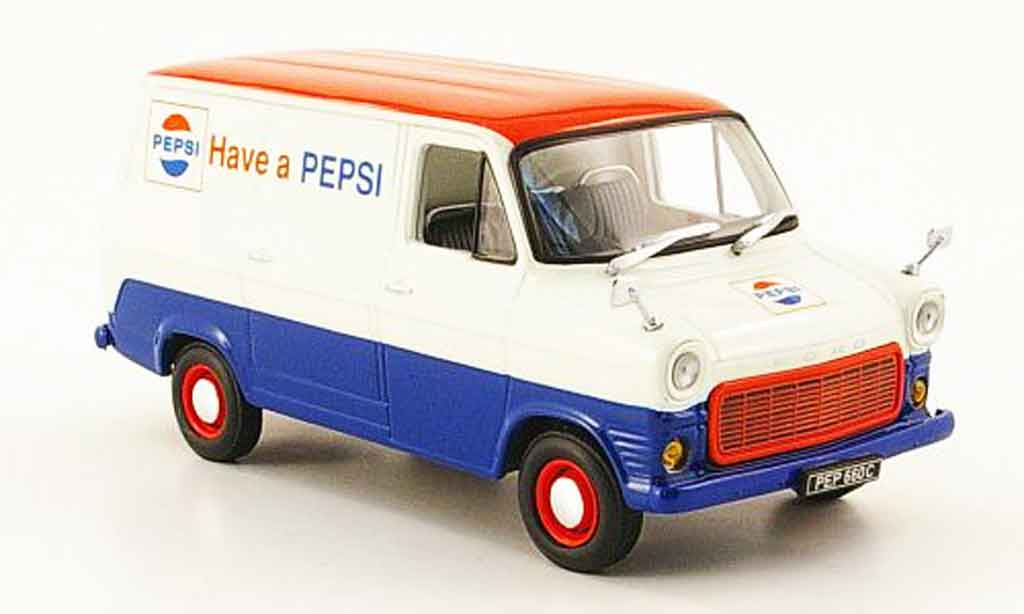Ford Transit 1/43 Minichamps Kastenwagen Pepsi Cola 1971 modellino in miniatura