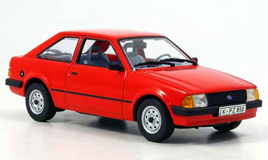 Ford Escort MK3 1/43 Minichamps MK3 3 turer rosso 1981 modellino in miniatura