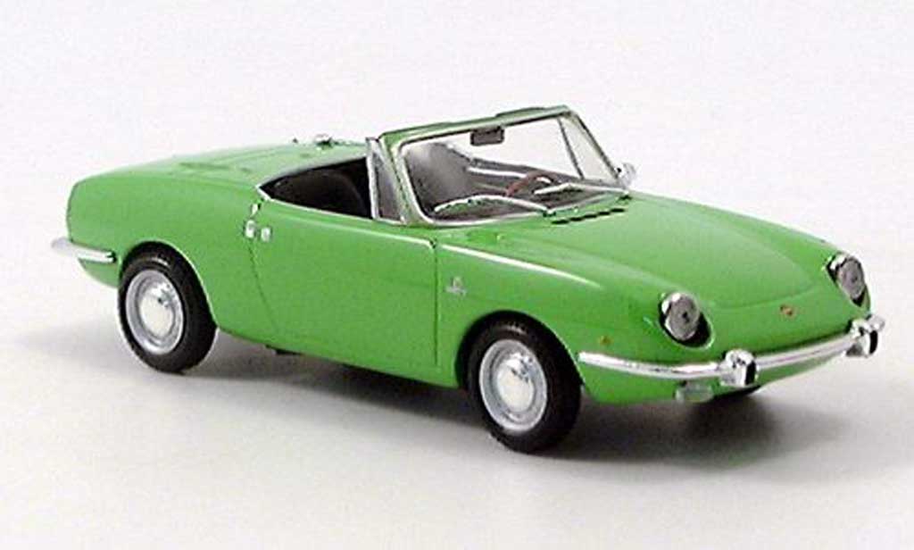 Fiat 850 1/43 Minichamps Sport Spider grun 1968 modellino in miniatura