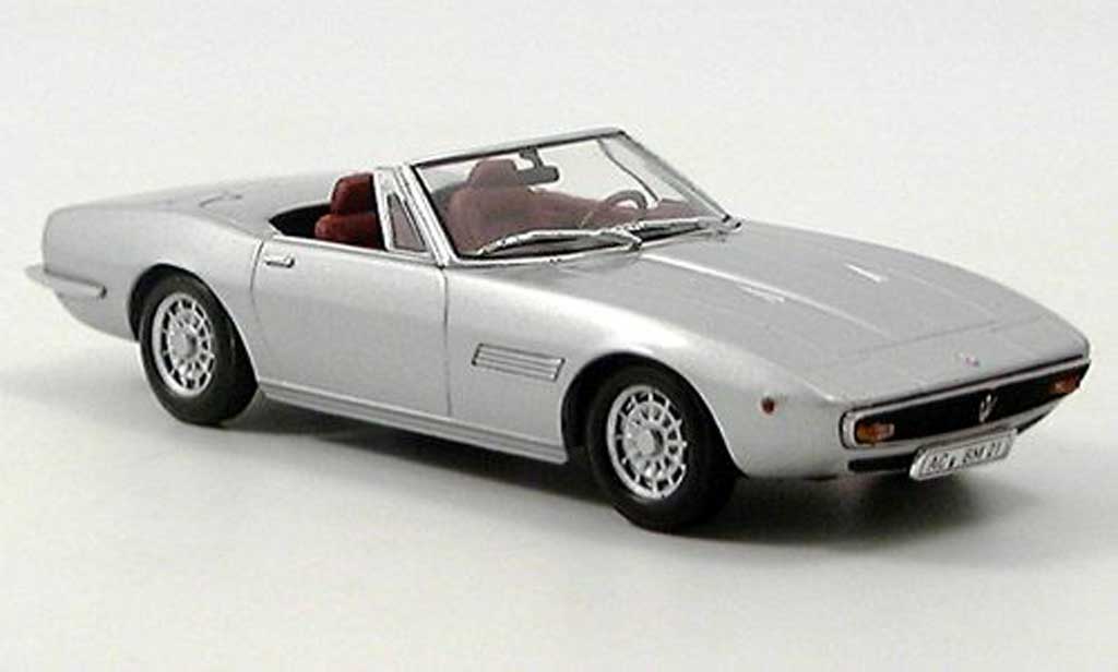 Maserati Ghibli 1/43 Minichamps Spider grigio 1969 modellino in miniatura