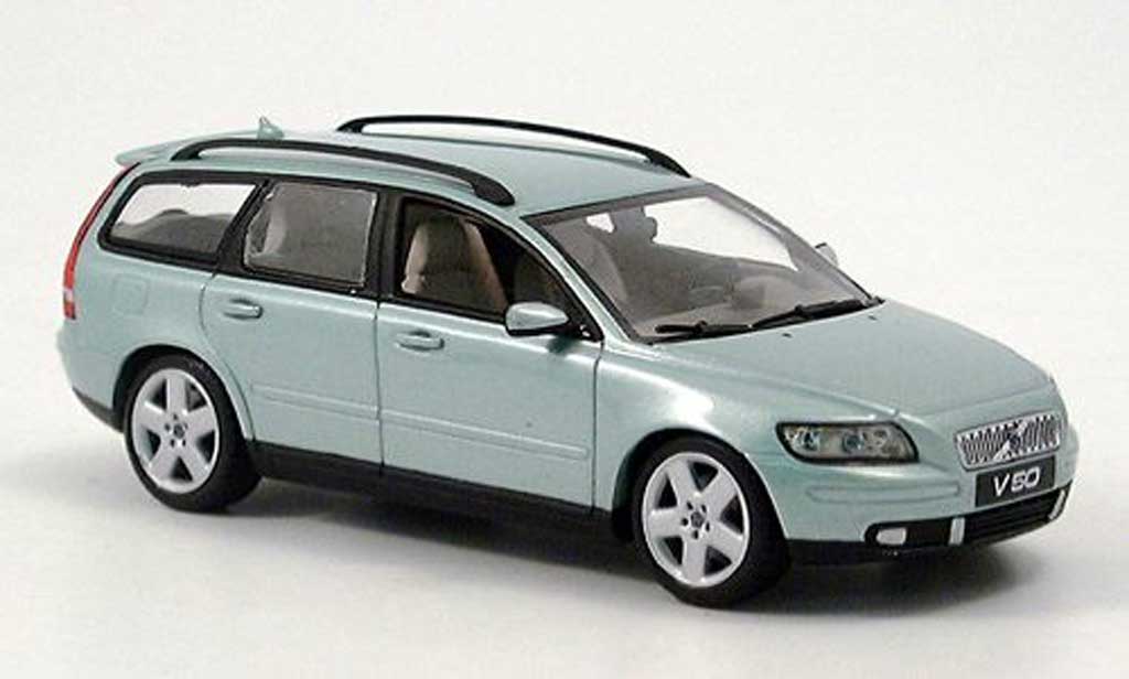 Volvo V50 1/43 Minichamps clair-vert 2003 modellino in miniatura