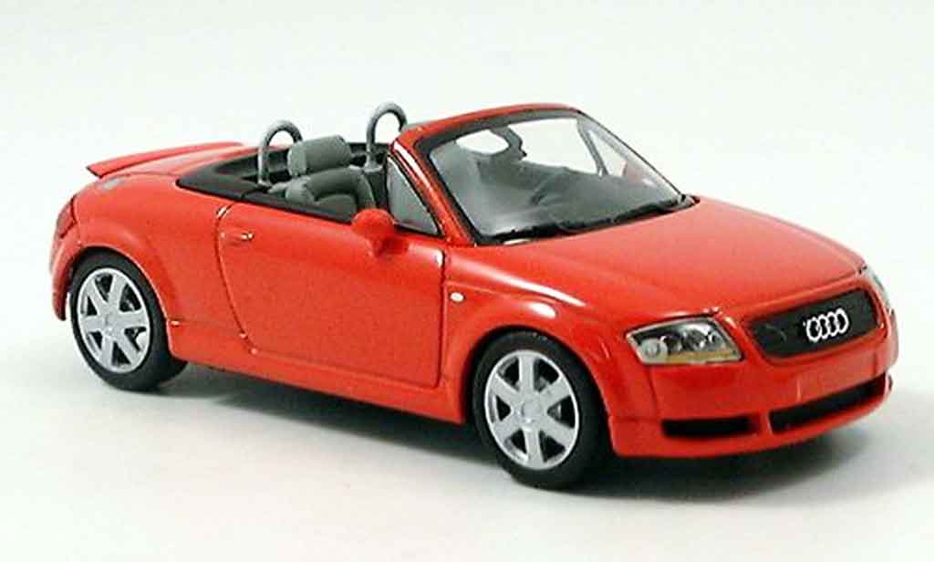 Audi TT Roadster 1/43 Minichamps Roadster rosso 1999 modellino in miniatura
