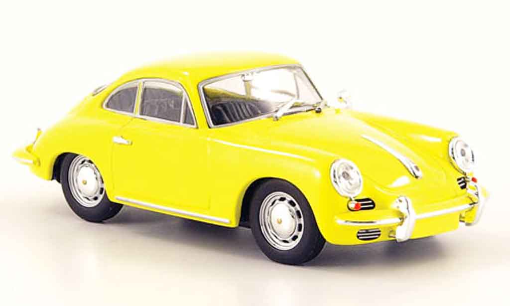 Porsche 356 1/43 Minichamps 1965 C Coupe giallo modellino in miniatura