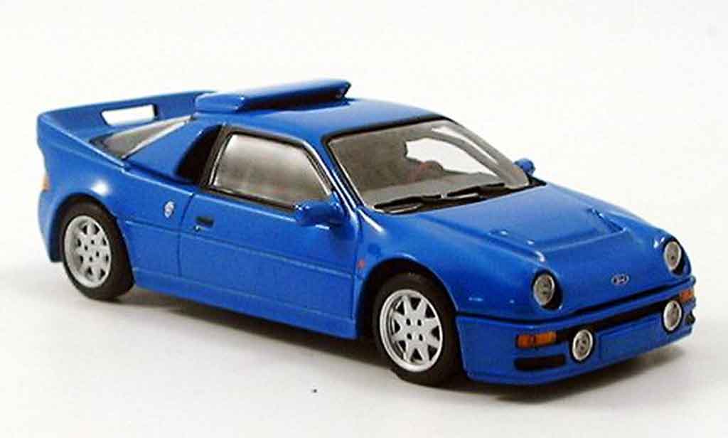 Ford RS 200 1/43 Minichamps blu 1986 modellino in miniatura