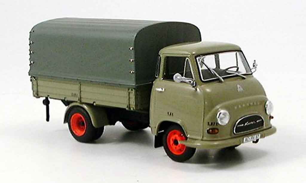 Hanomag Kurier 1/43 Minichamps Pritsche grigio nero modellino in miniatura