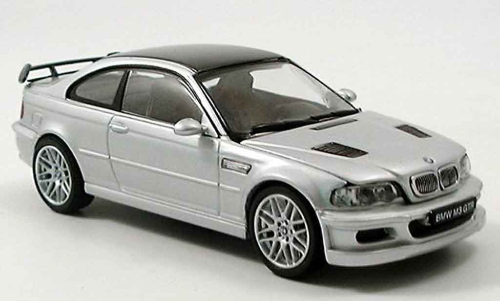 Bmw M3 E46 1/43 Kyosho GTR E46 grigio metallisee Strassenversion modellino in miniatura