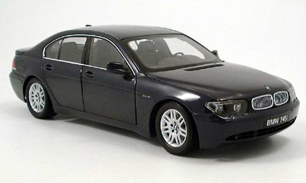 Bmw 745 E65 1/18 Kyosho E65 7er blu modellino in miniatura