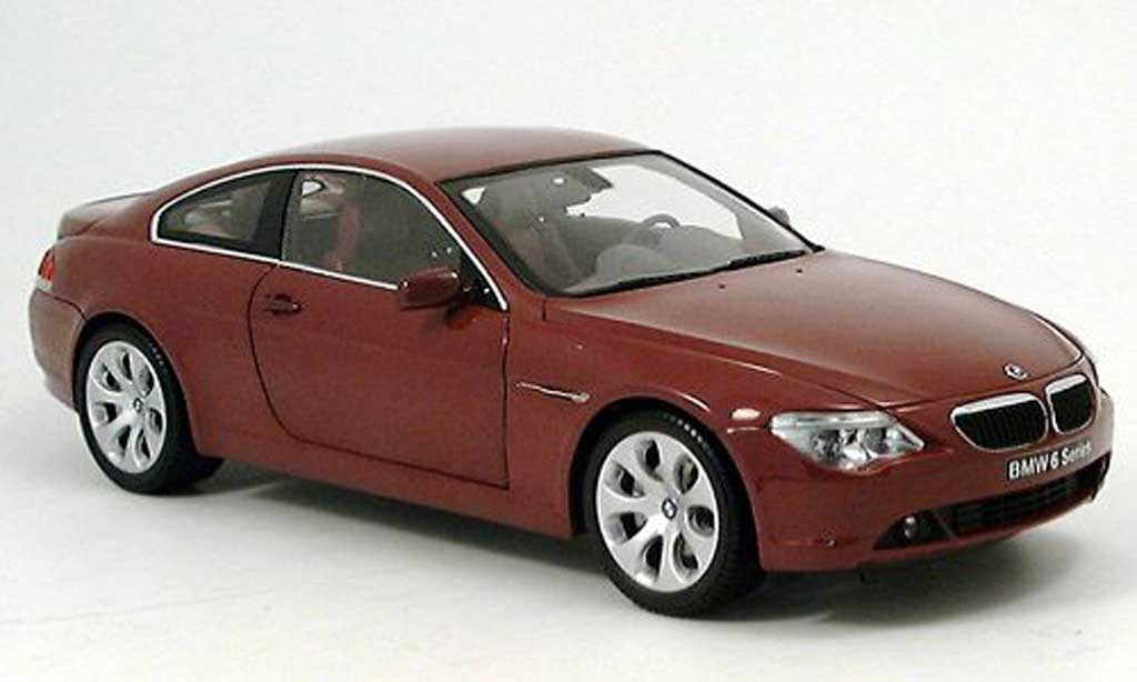 Bmw 645 E63 1/18 Kyosho E63 CI Coupe rosso modellino in miniatura