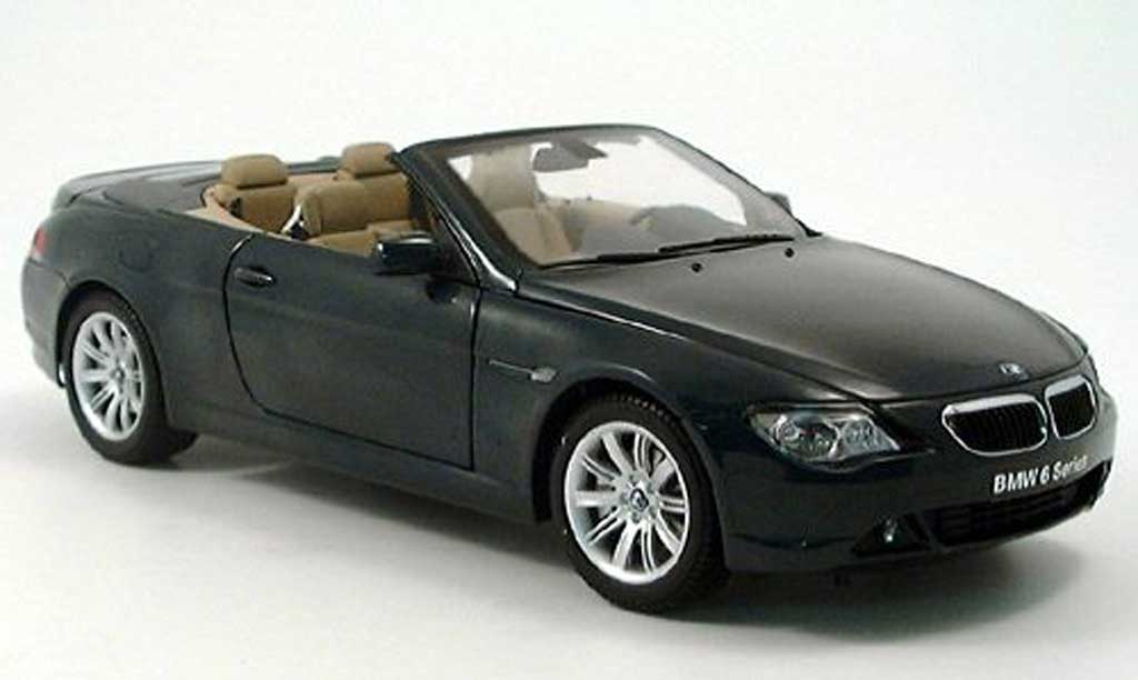 Bmw 645 E64 1/18 Kyosho E64 ci cabriolet grun modellino in miniatura