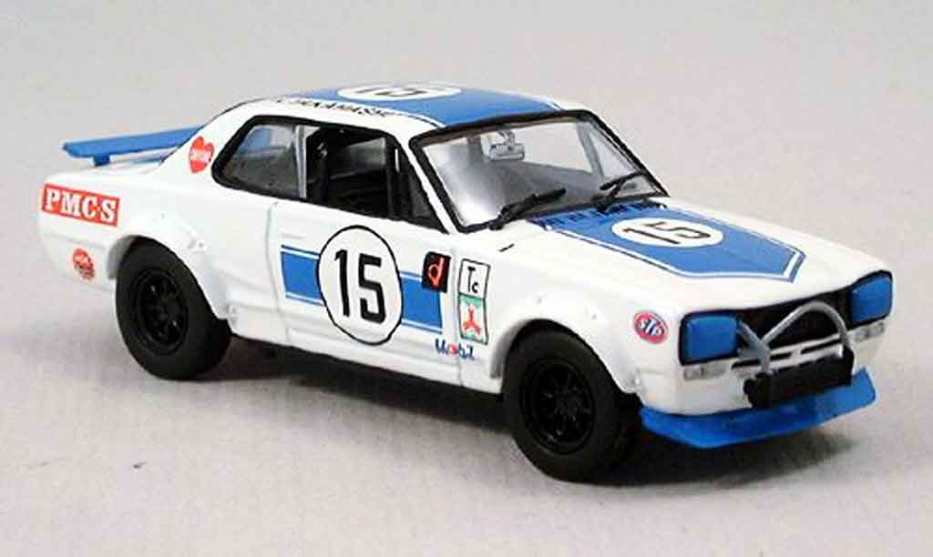 Nissan Skyline 2000 1/43 Kyosho 2000 GTR racing blu modellino in miniatura